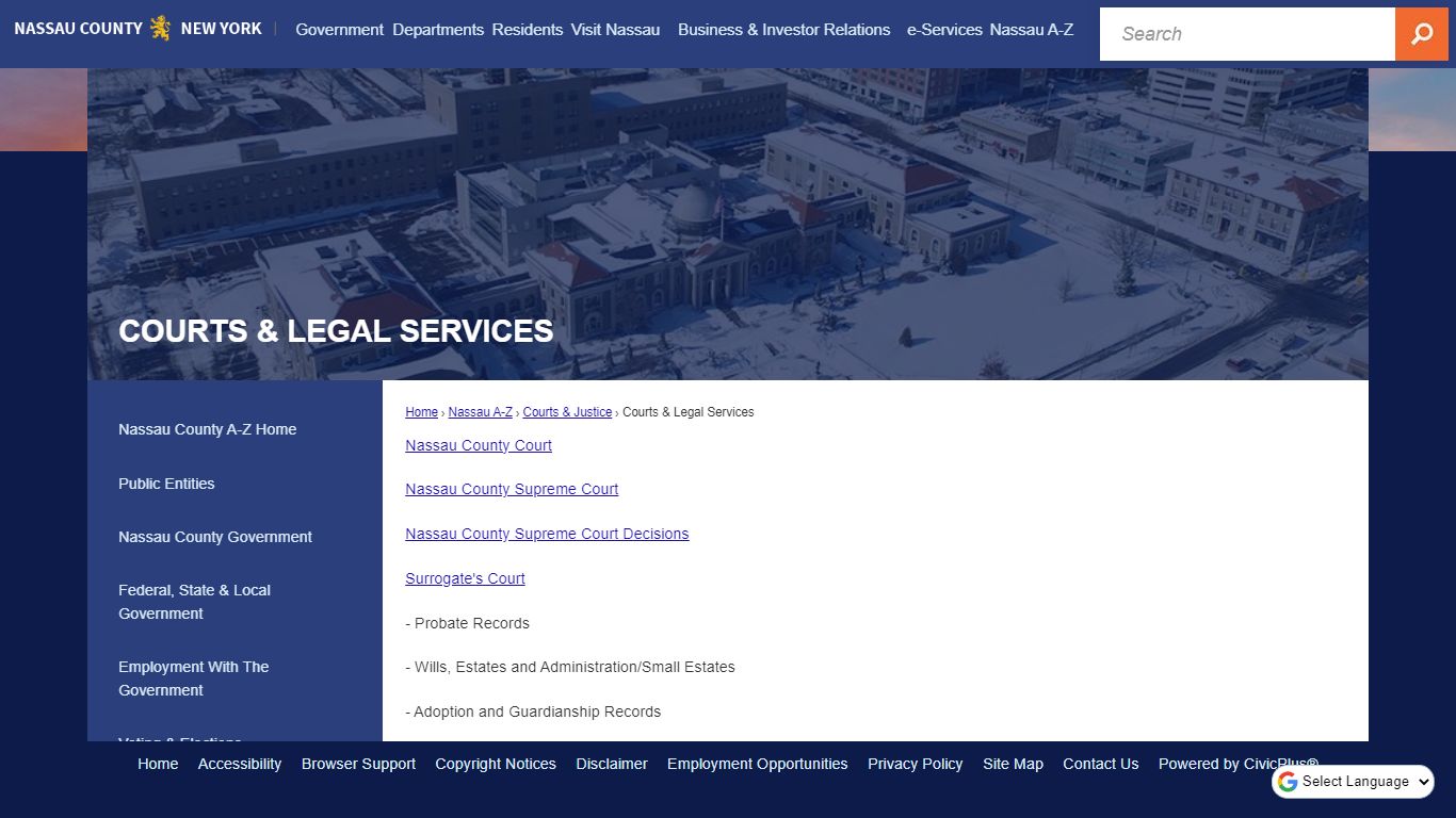 Courts & Legal Services | Nassau County, NY - Official Website